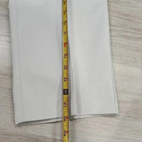 J. Crew Men's Classic Fit Pleated Trousers Casual Pants Beige Size 34x30 - Picture 8 of 11